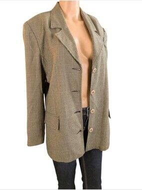 Vintage Houndstooth Blazer